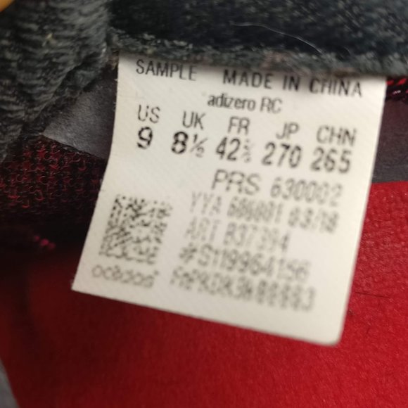 Adidas Bounce Running Shoes Athletic Runners Coral/Black men9us/8.5uk=Women10us - Picture 3 of 4